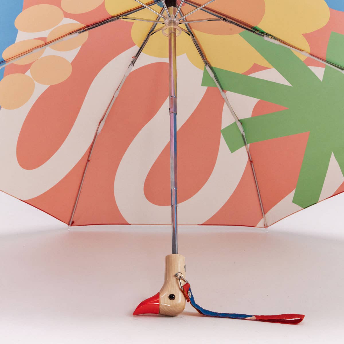 Salsa red print umbrella by Original Duckhead, further view