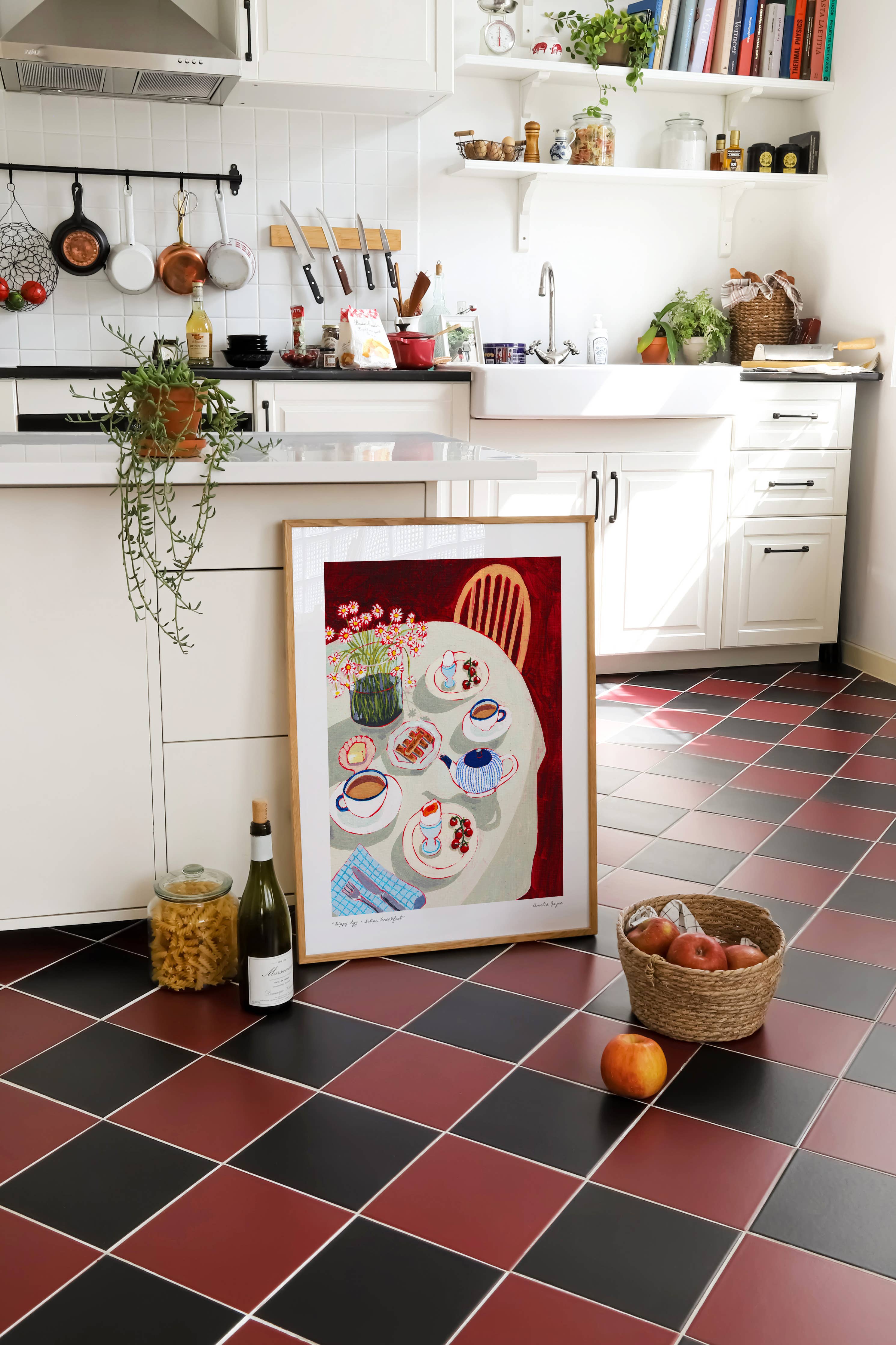 Dippy Egg & Soldier Breakfast Print by Amelia Jayne Art