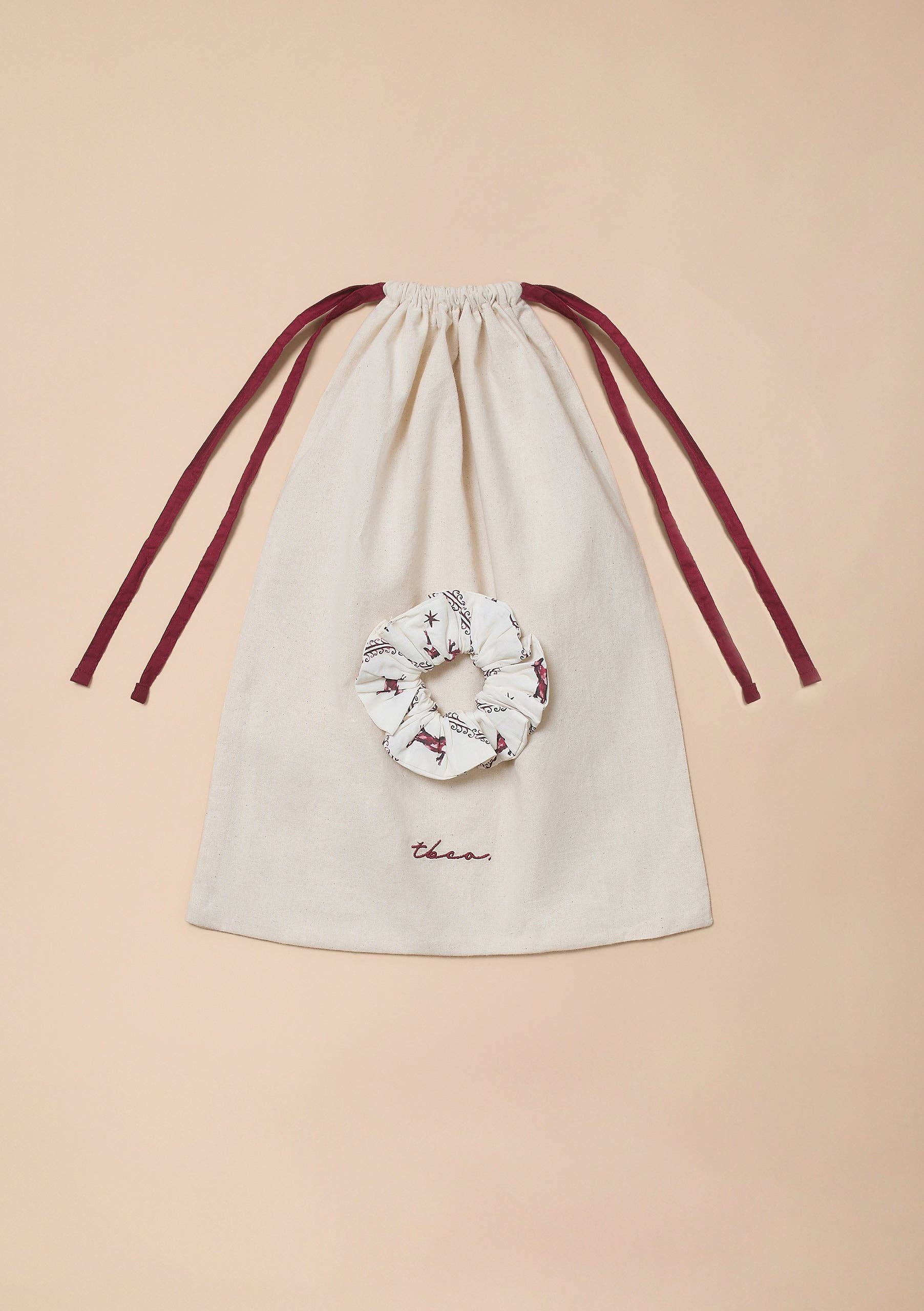 Cropped Cotton Pyjamas in Cream Gallop