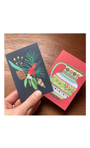 Christmas Mini Card Pack of 6 | Winter Bunch & Christmas Jug