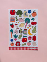 Mini Sticker Sheet - At The Farmer's Market