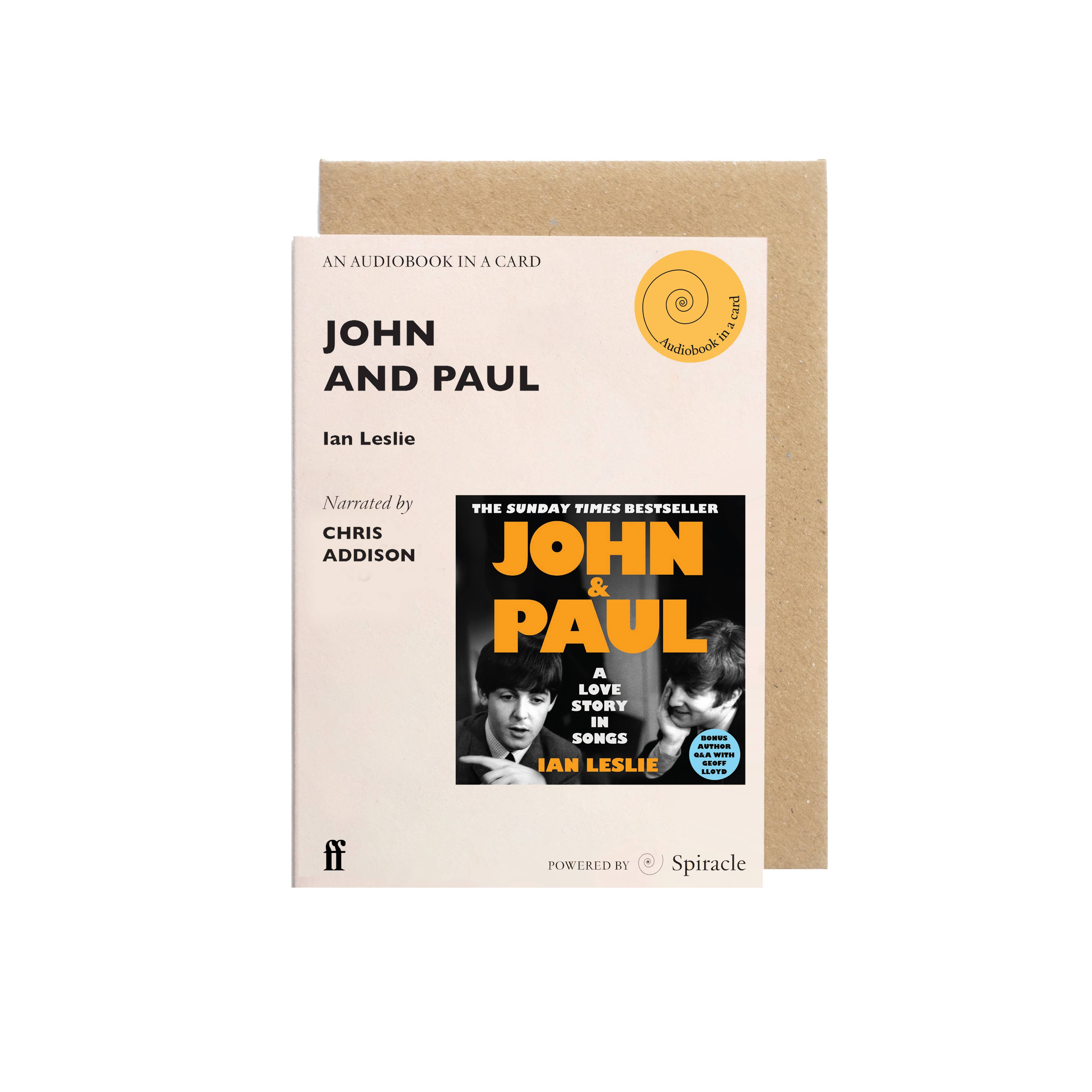 Audiobook in a Card: John and Paul