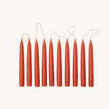 Candle | Mini Taper Pair 12cm | Rust