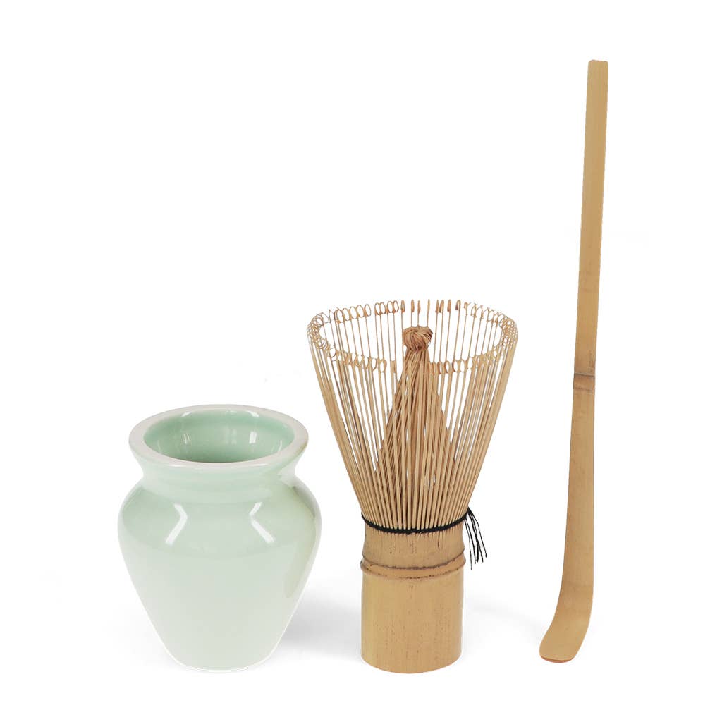 Handmade matcha whisk & Stand Set
