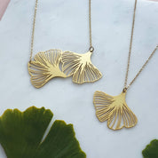Gingko Leaf Necklace | Gold