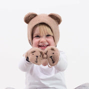 Crochet animal mittens by EKA, further view