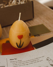 Beeswax Egg Candle Decorating Kit - Set of 3