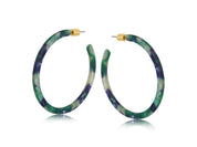 Hortense Resin Statement Hoop Earrings
