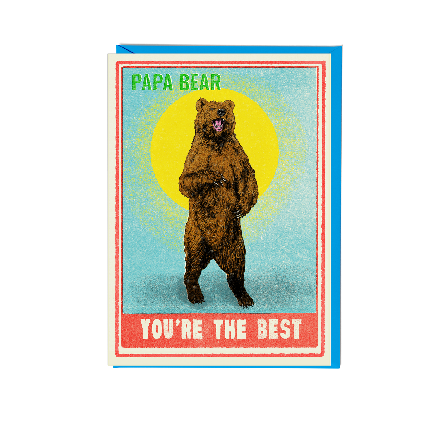 Papa Bear You're The Best Card | Dad Birthday Card | Father