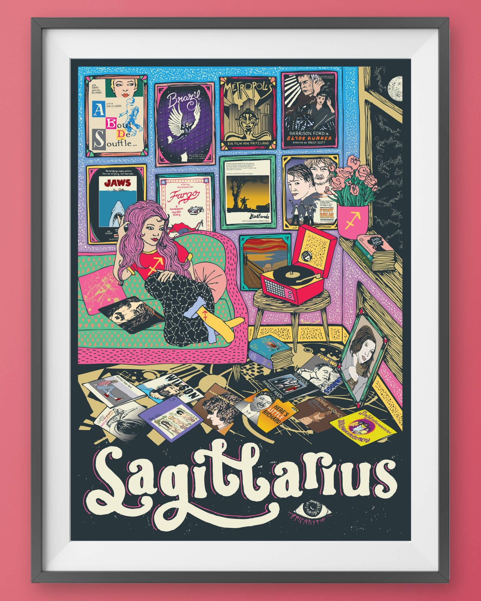 Sagittarius Print A4