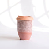 Reusable Ceramic Coffee Cup 8oz in Seville Terracotta
