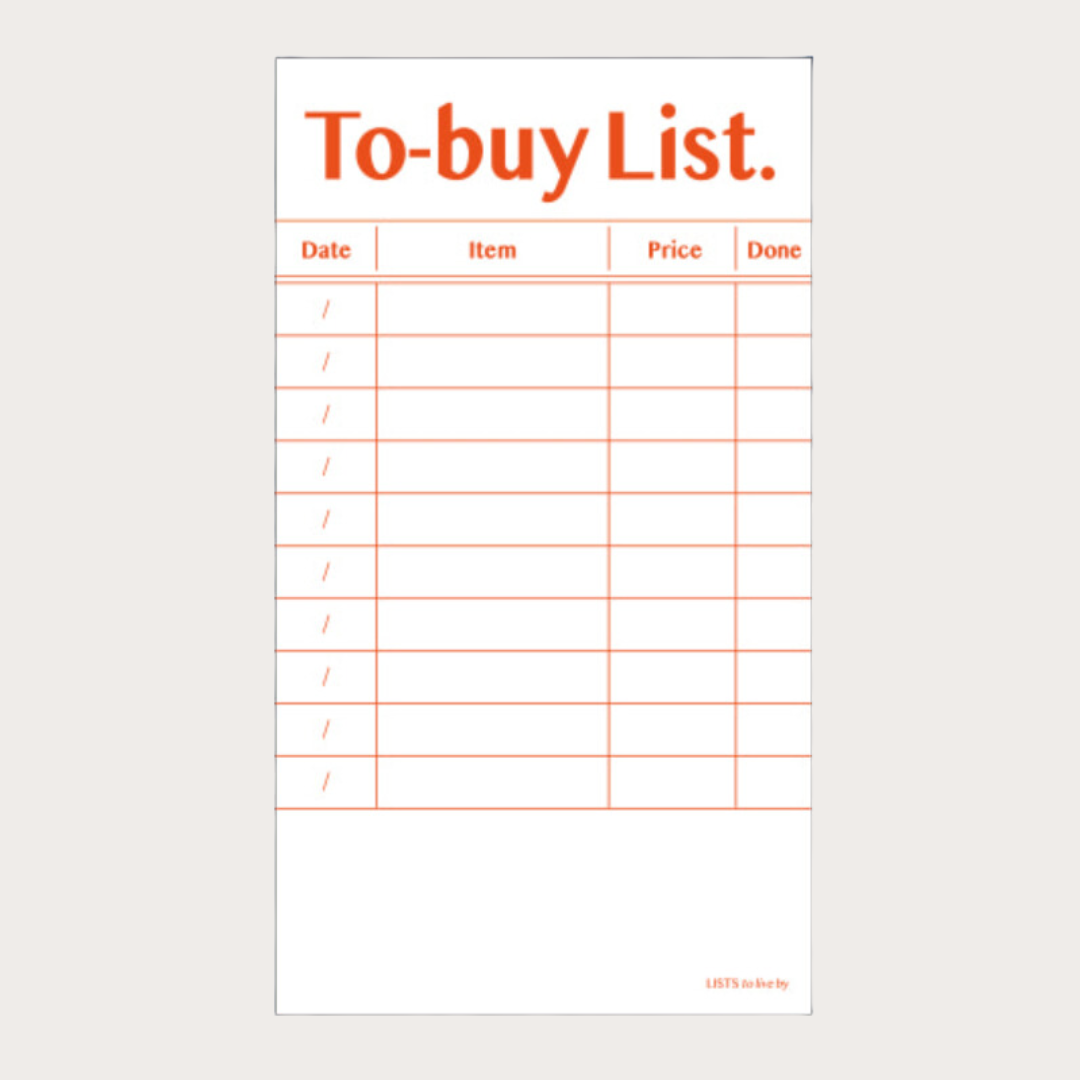 Paperian Lists to Live By memo pad, further view