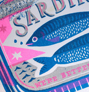 Sardines Risograph Art Print | A4