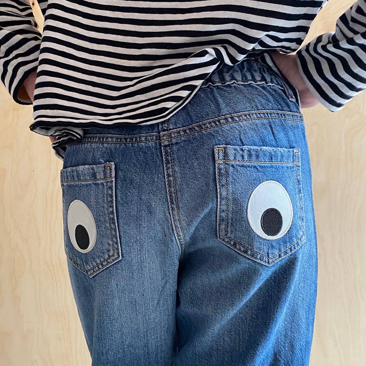Giant Googly Eye Iron-On Embroidered Patch