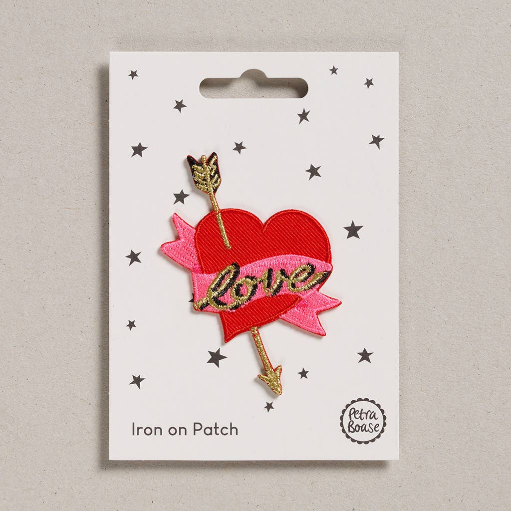 Iron on Patch | Love Heart with Arrow
