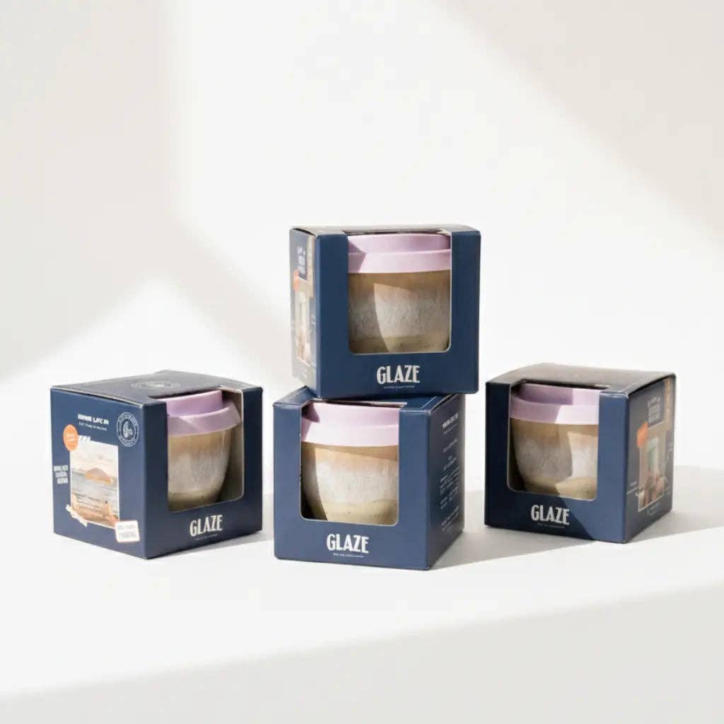 Ceramic Flat White Cup 6oz in Deia