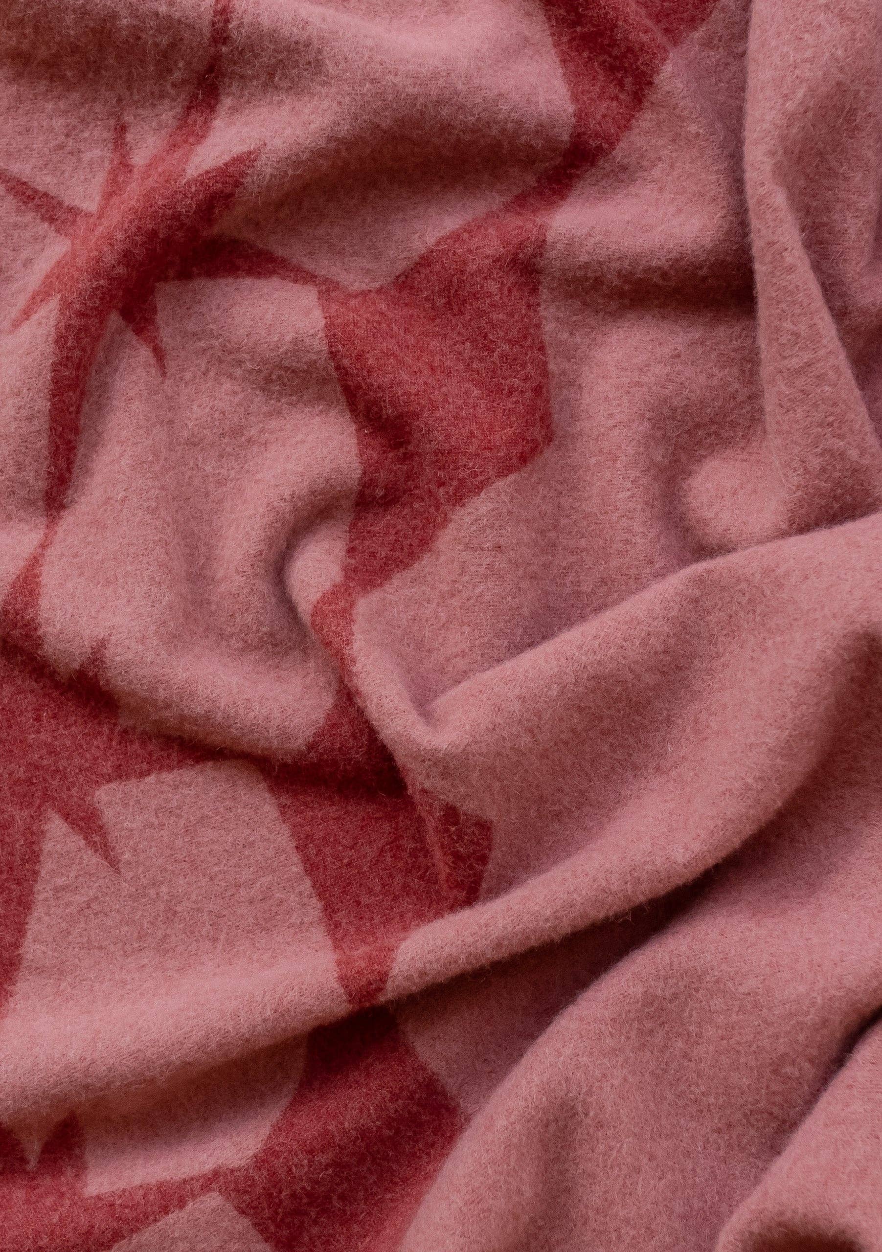 Lambswool Blanket in Pink Celestial