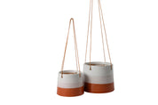 Hanging Pot in Terracotta & Blush