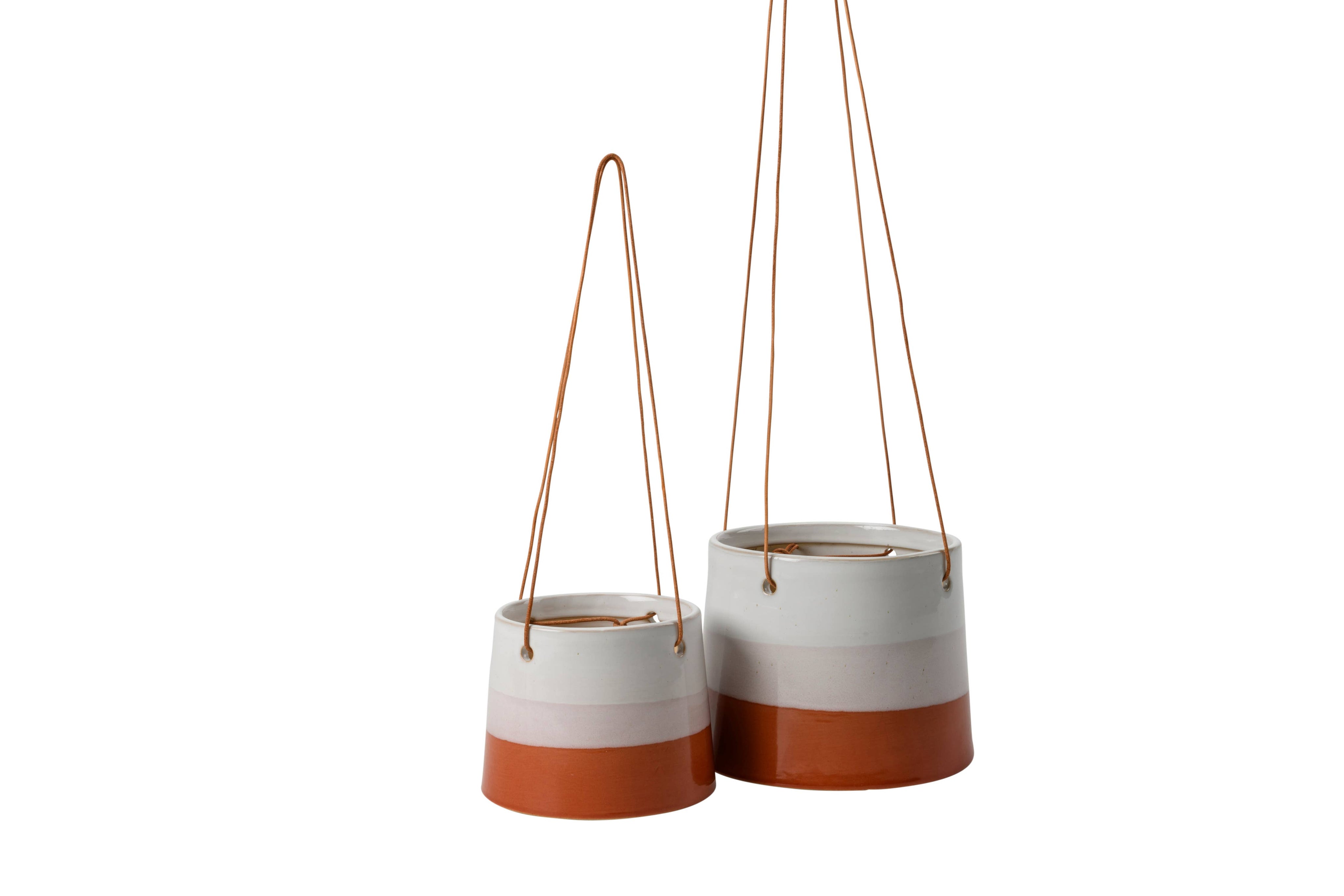 Hanging Pot in Terracotta & Blush