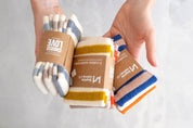 Resusable & Eco-Friendly Terry Washcloths - Striped Aqua