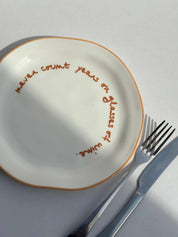 'Never Count Years or Glasses of Wine' Statement Plate