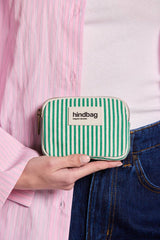 Coin Purse | Green Striped