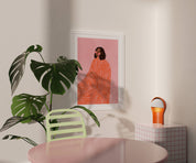 The Woman With The Swirls | A3 Art Print