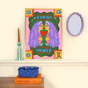 Gemini Zodiac Print