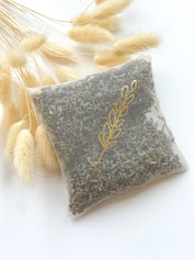 Lavender Motif Silk Lavender Bag