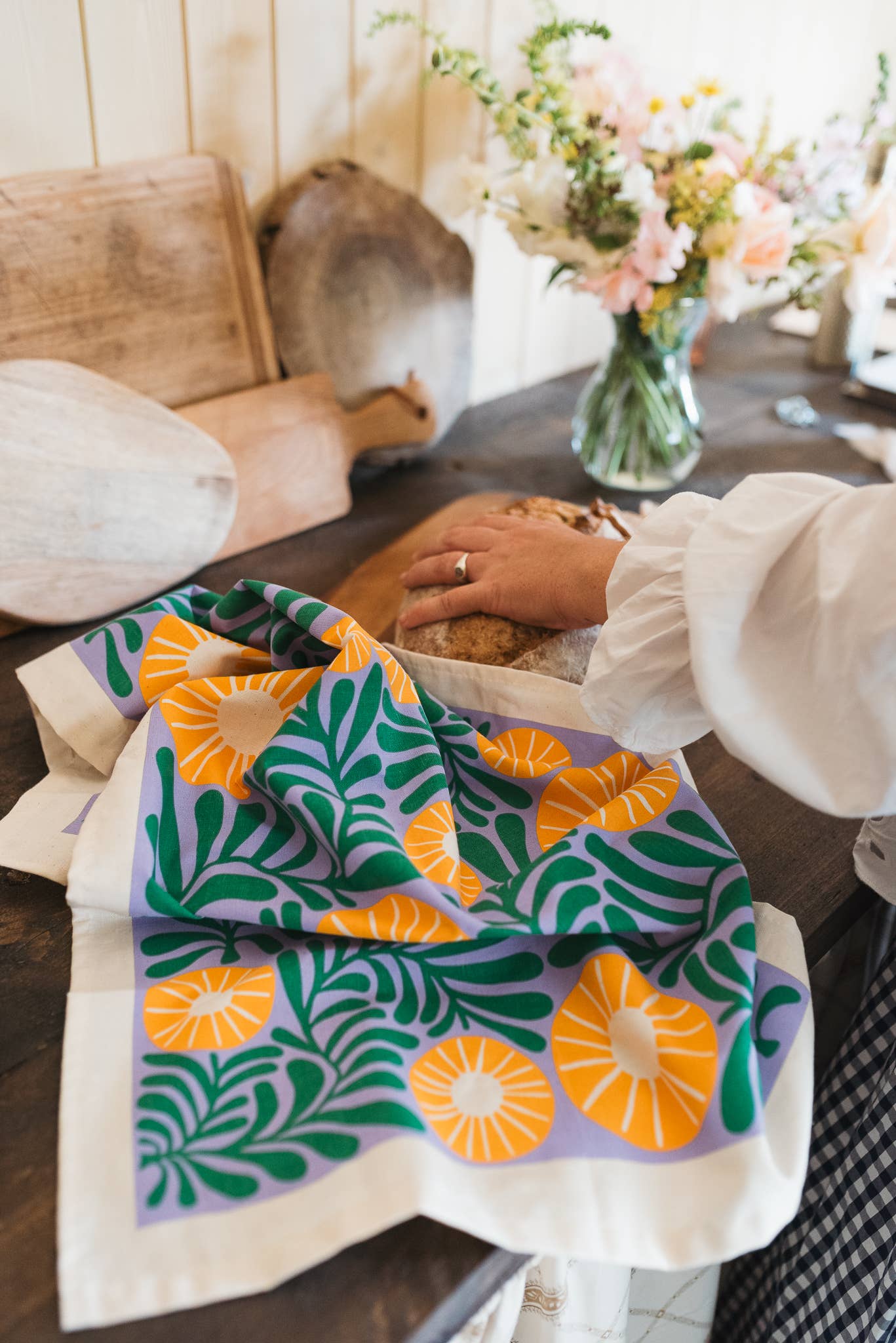 Floral Tea Towel | Vine