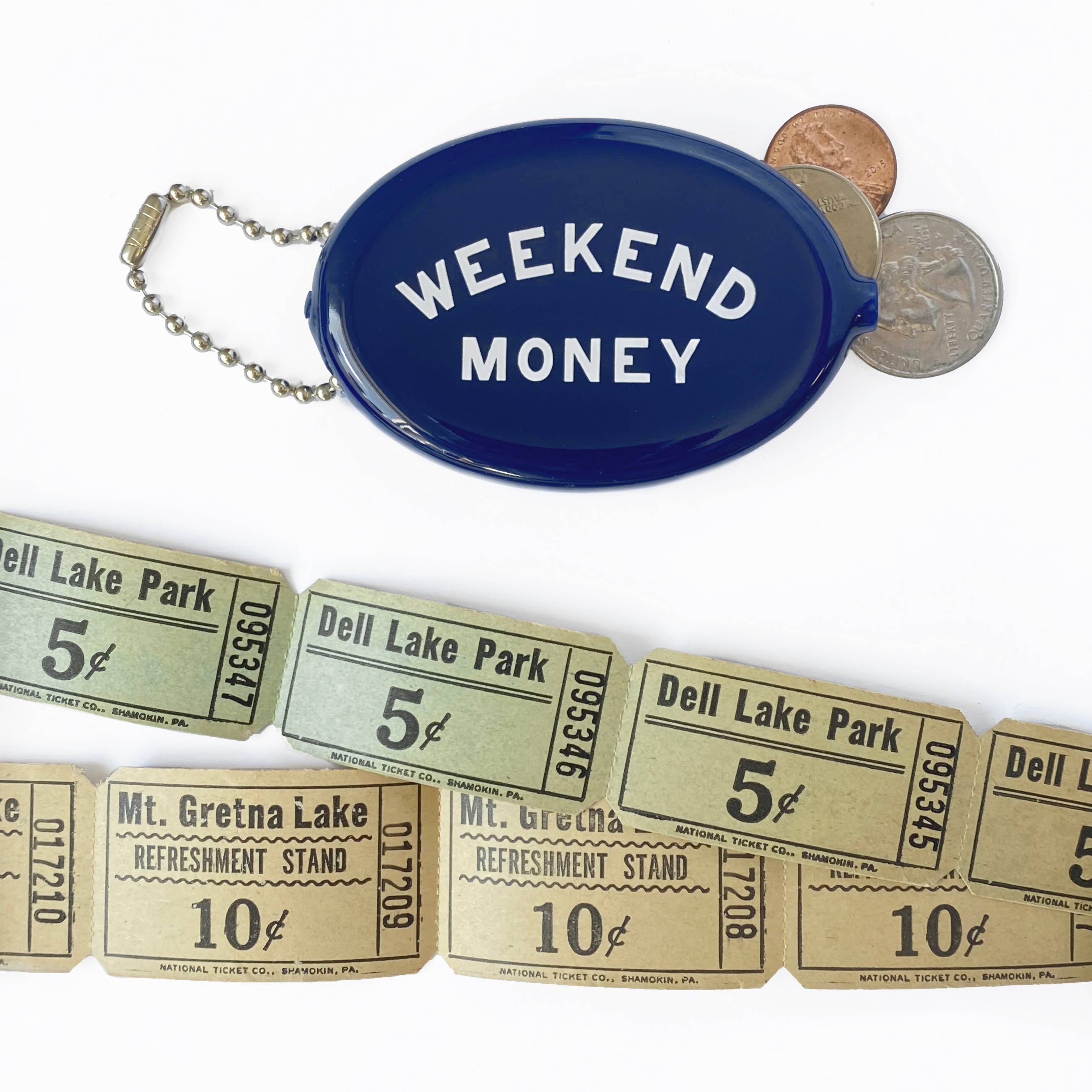 Second view of the Weekend Money coin pouch