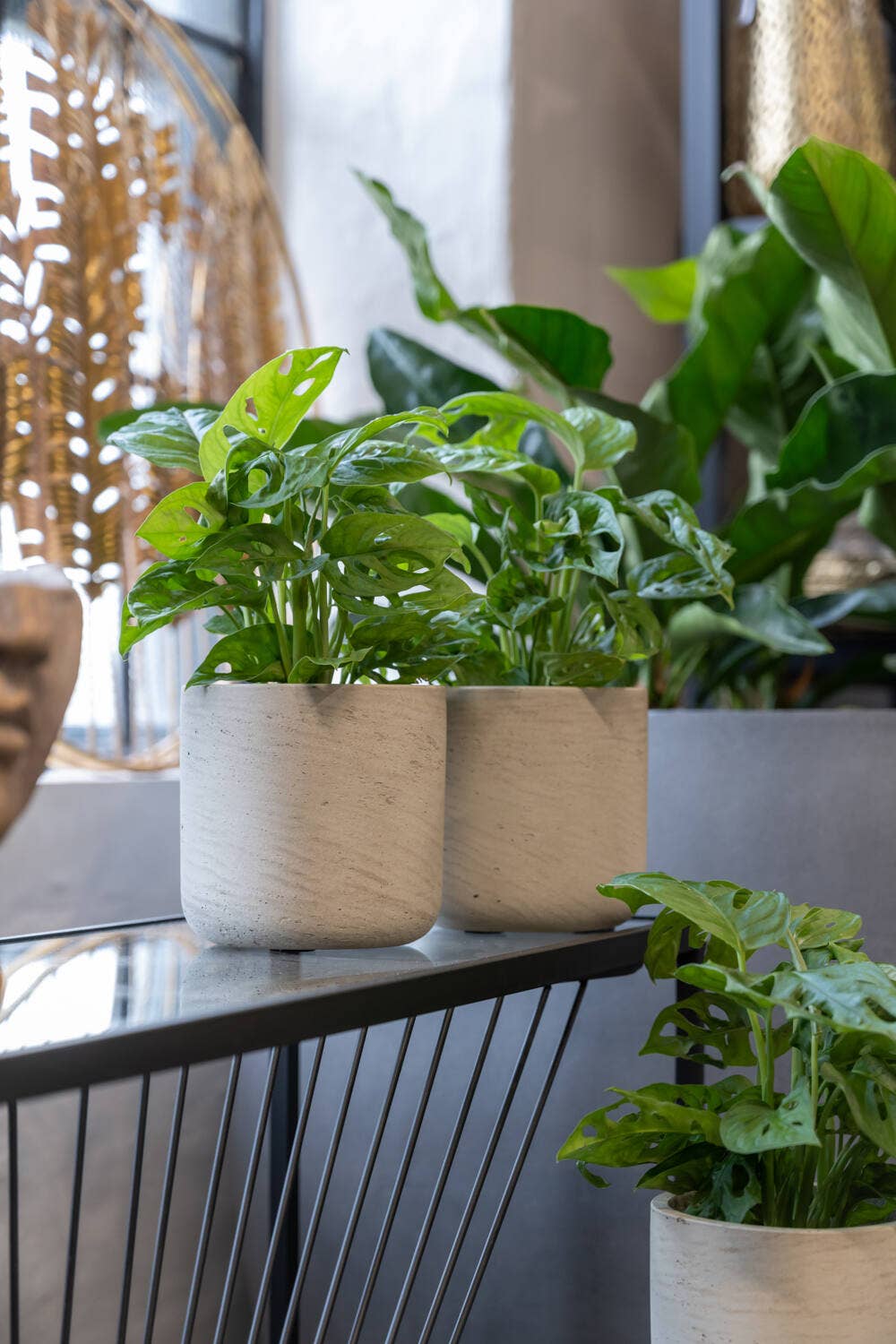Planter Round Charlie S Grey Washed Ø15cm x H14,5cm