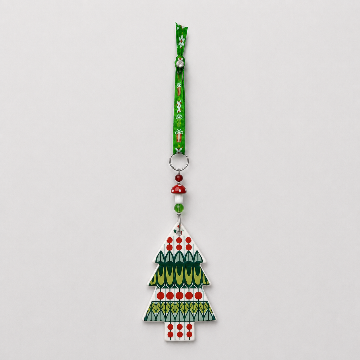 Handmade ceramic Christmas tree decoration by Roelofs and Rubens