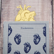 Frankenstein Anatomical Heart Brass Bookmark Mary Shelley