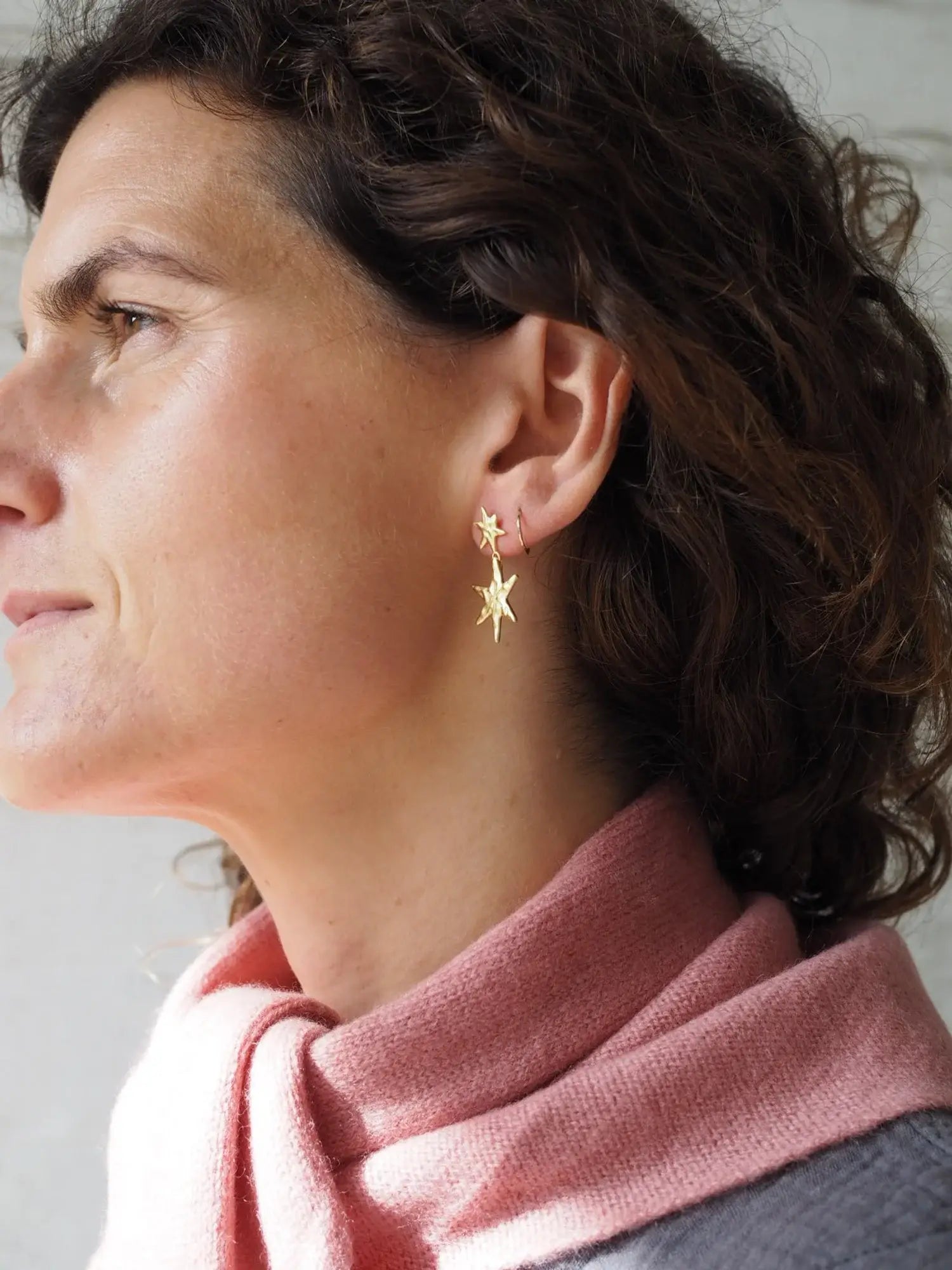 'Coco' Gold Star Earrings