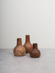 Walnut Wood Mini Vase, Nina: Medium
