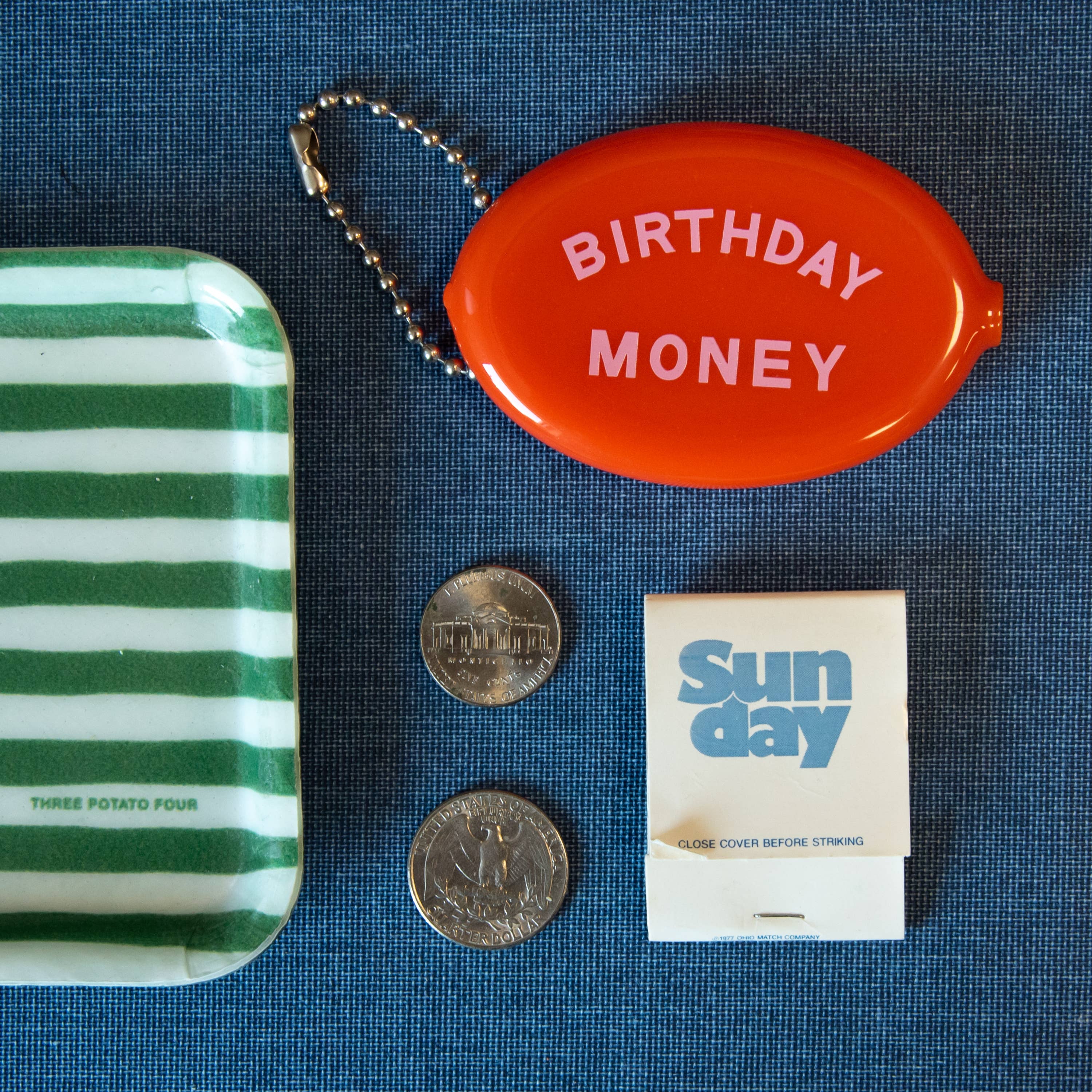 Second view of the Birthday Money coin pouch