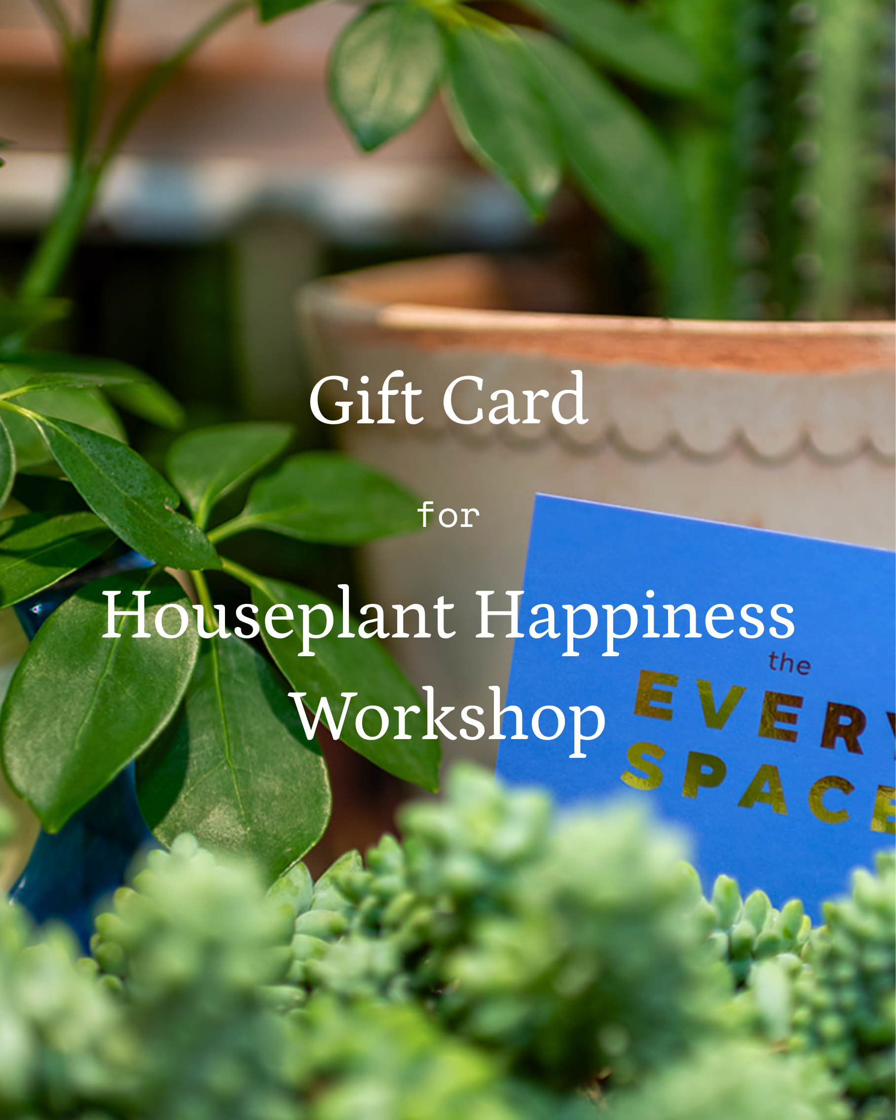 Gift Card for Houseplant Happiness Workshop