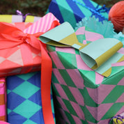 Luxury Patterned Tissue Paper Gift Wrap | Cobalt Blue/Jade