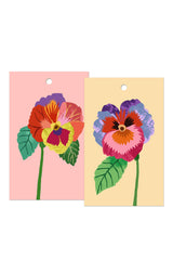 Pansies Gift Tags Pack 