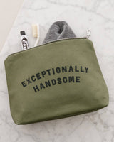 Exceptionally Handsome | Olive Wash Bag