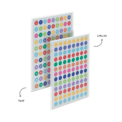 Sticker Set Circles & Text