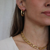 'Petrel' Large Waterproof Hoop Earrings