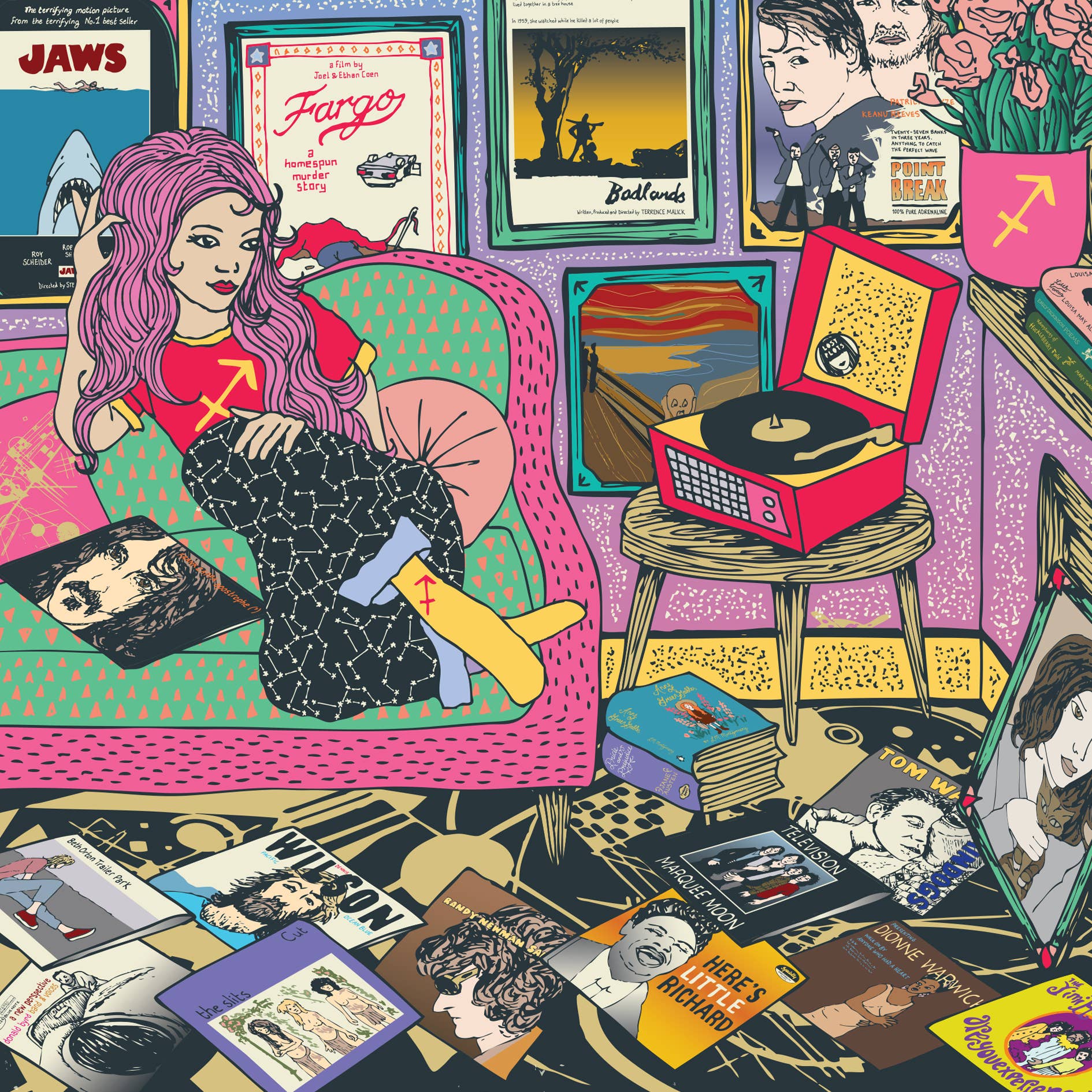 Sagittarius Print A4