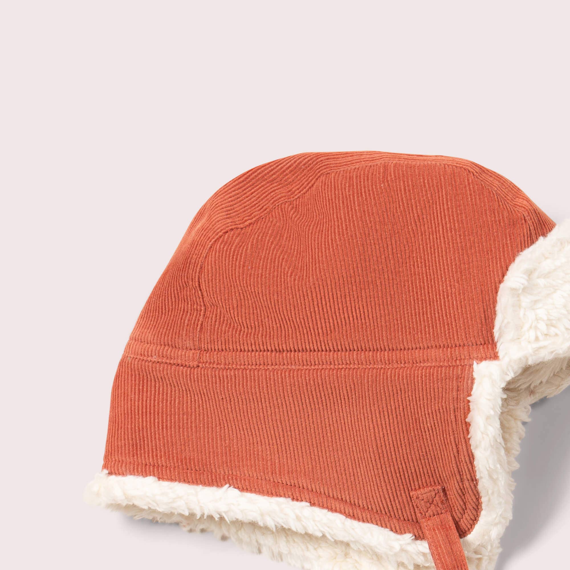 Ginger Sherpa Fleece Cosy Hat by Little Green Radicals, further view