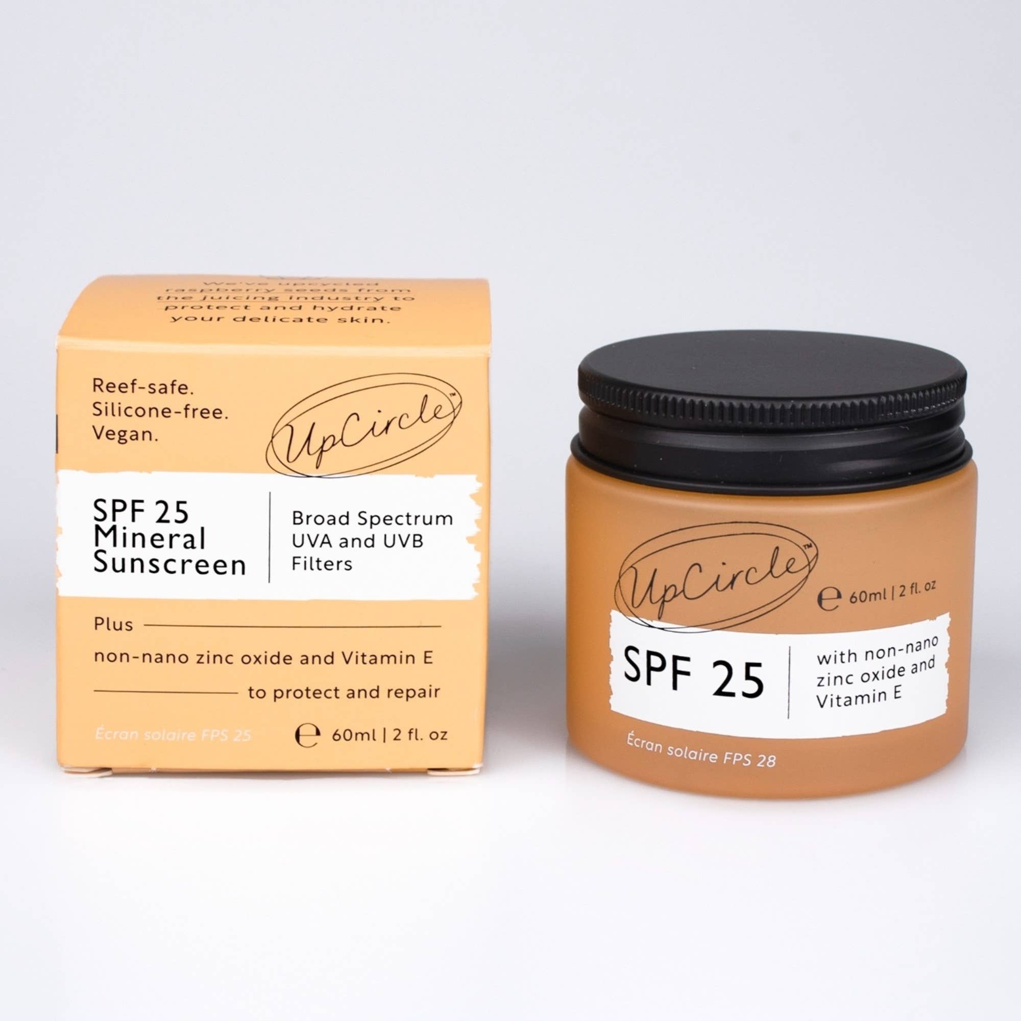 SPF 25 Mineral Sunscreen Reef Safe Vegan Eco Friendly Cream