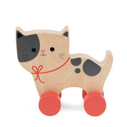 Wooden Push Along Toy | Cat
