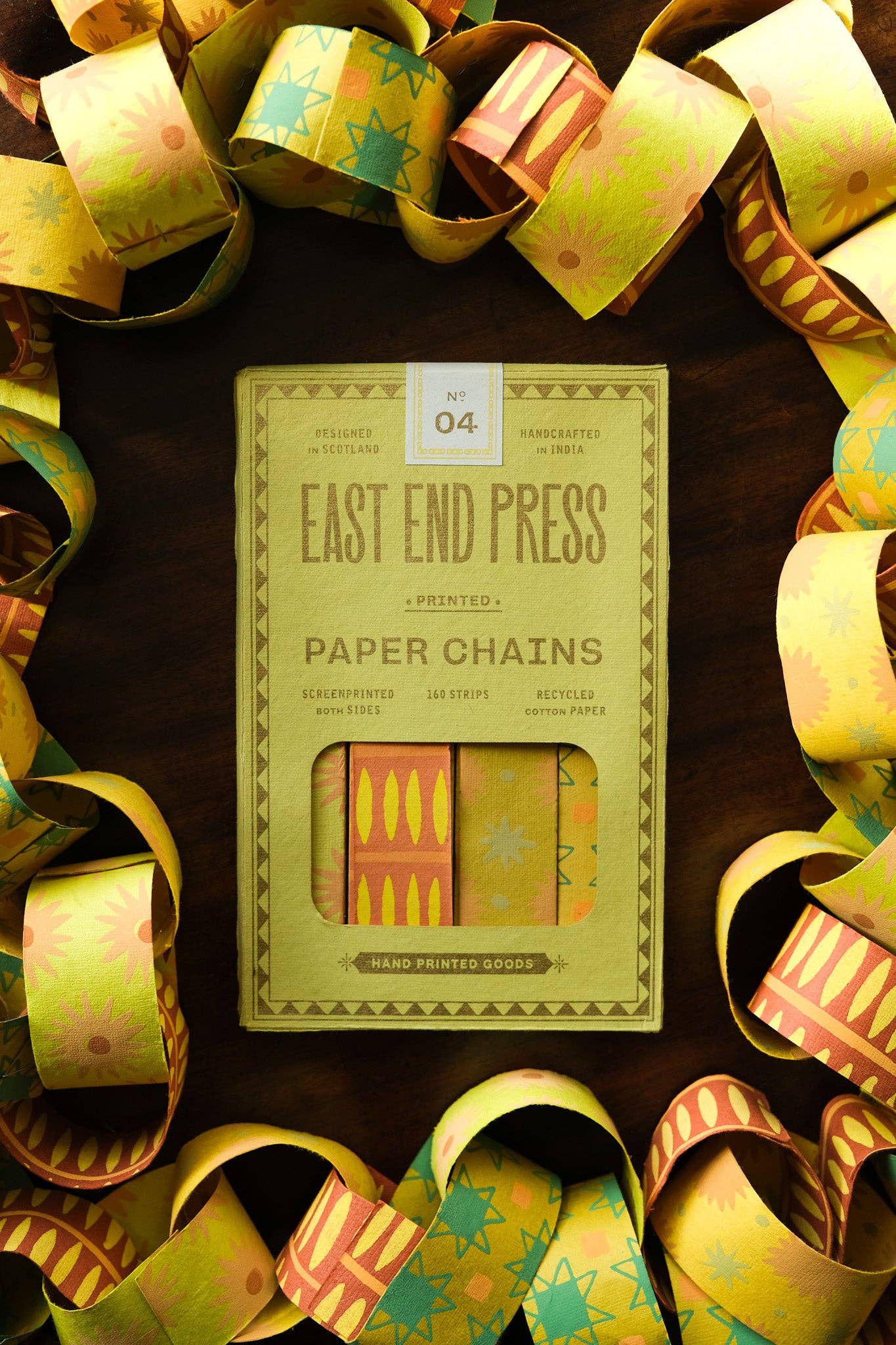 Yellow and Green Paper Chain Kit
