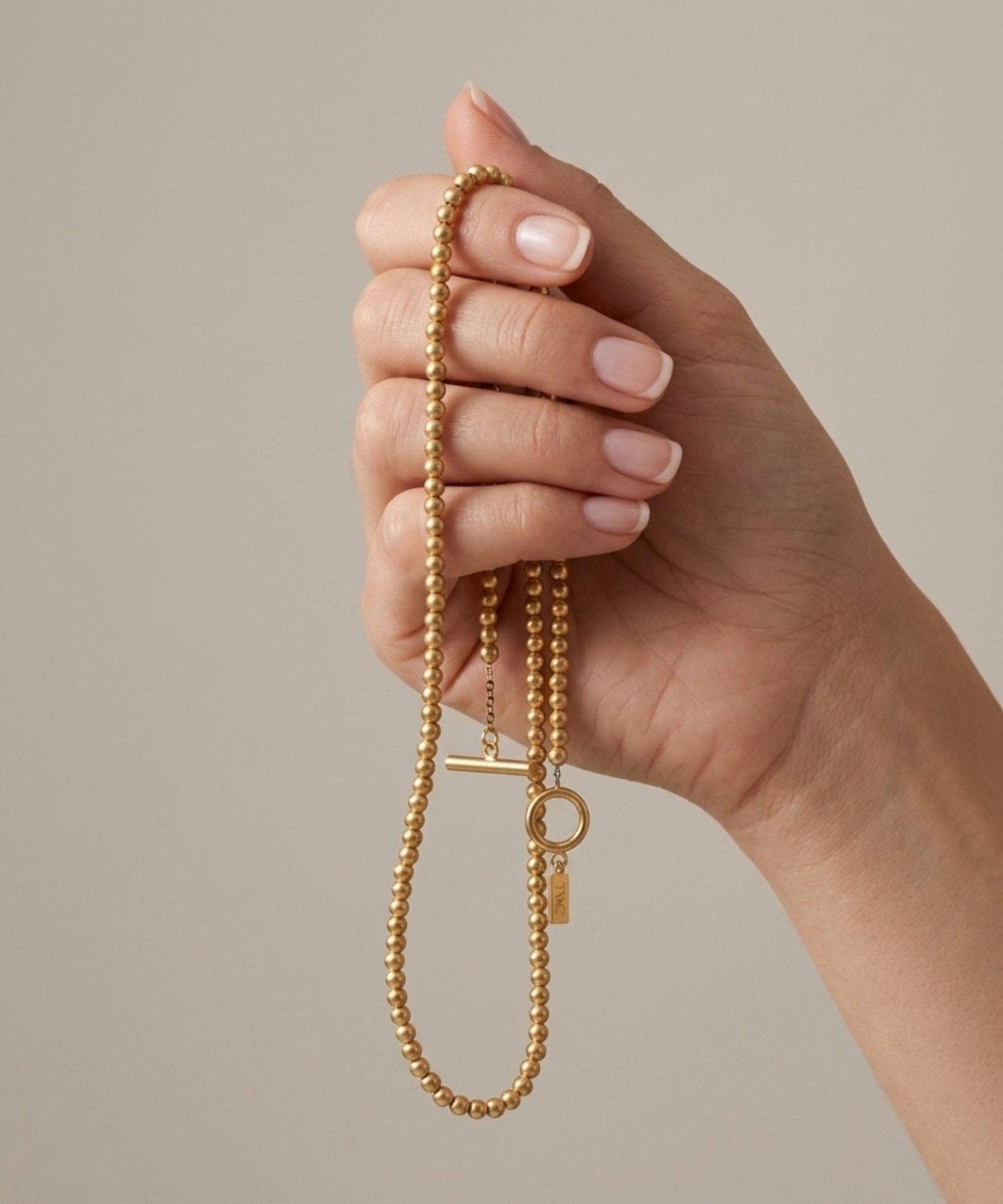 Dansk Copenhagen Audora long sanded necklace, further view