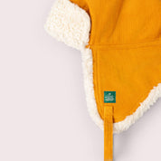 Sunflower Sherpa Fleece Cosy Hat by Little Green Radicals, further view